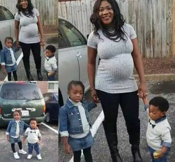 Pregnant Mercy Johnson & Her Kids In Lovely New Photos